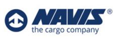 Dunkelblaues Logo NAVIS the cargo company