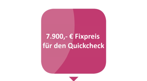 Fixpreis von 9.000 Euro für den Master Data Quality Quickcheck