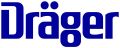Logo Dräger Königsblauer Schriftzug Dräger.