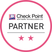 Schwarz-pinkes Partnerlogo Check Point Software Technologies LTD Partner