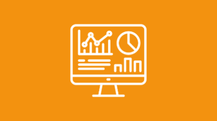 Icon mit Computer, das individuelle Portalentwicklung widerspiegelt.