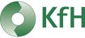 Grünes Kreislaufsymbol mit grünem Schriftzug KfH