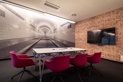 Meeting room in the new AKQUINET house.