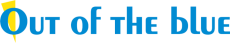 Gelb-hellblaues Logo Out of the blue