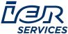 Blue lettering IER Services