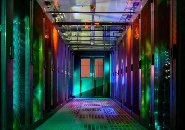 The AKQUINET data center in Hamburg-Alsterdorf from the inside.
