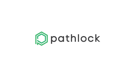 Logo pathlock Schrift mit Icon