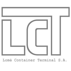 Grauer Schriftzug LCT Lome Container Terminal S.A.