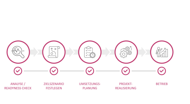 Graphic illustrating the SAP S4HANA roadmap.