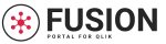 Logo von Fusion. Portal for Qlik.