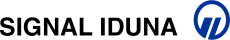 Blau-schwarzes Logo von Signal Iduna.