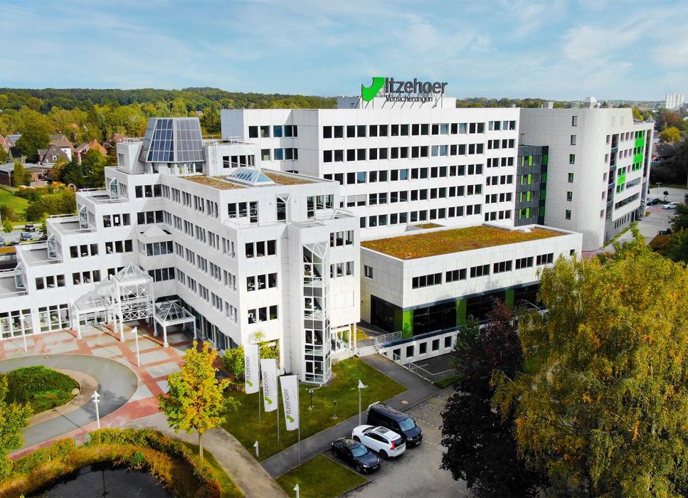 Luftbild Itzehoer Versicherungen Hauptgebäude