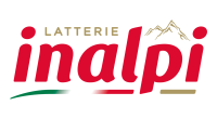 Logo mit roter Schrift Inalpi Latterie