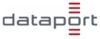 Logo with grey lettering dataport.