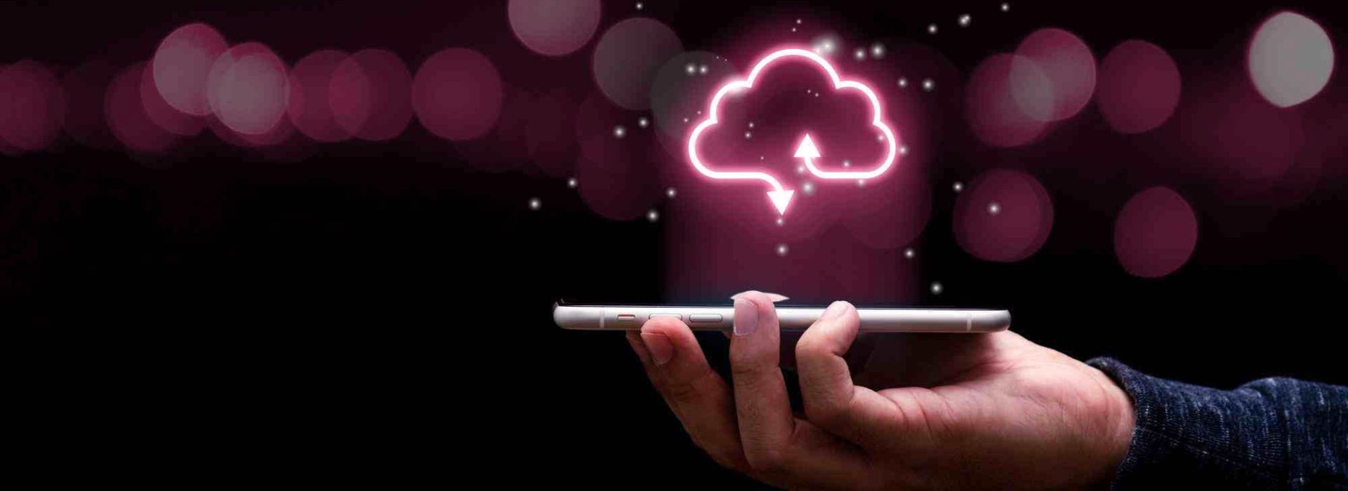 Darstellung einer Symbolik für eine Cloudtechnologie.