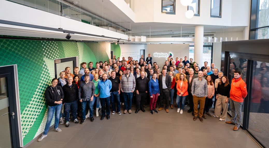 The AKQUINET team in the foyer.