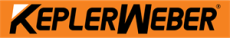 Schwarz-orangenes Logo Kempler Weber.