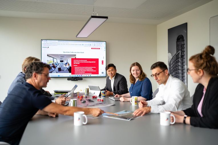 Team-Besprechung bei AKQUINET zum PERLE-Projekt